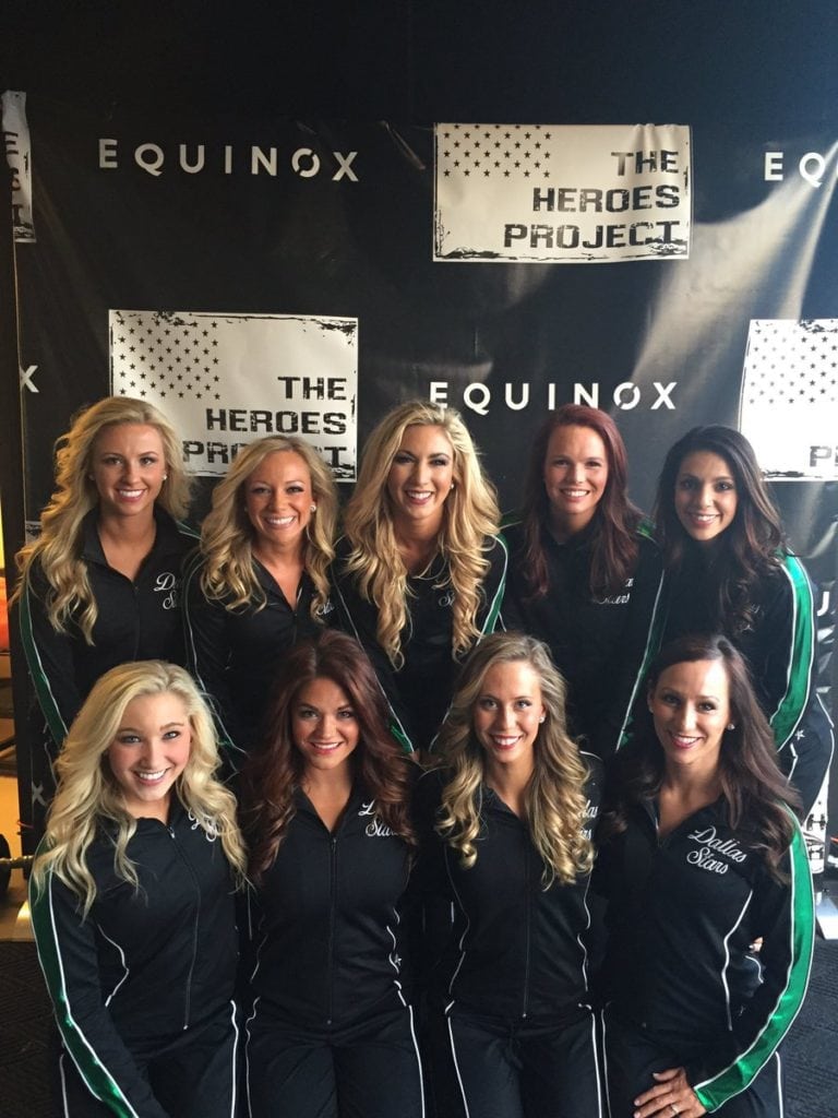 Cycle for Heroes TX supporting The Heroes Project (Photo: Dallas Stars Ice Girls)