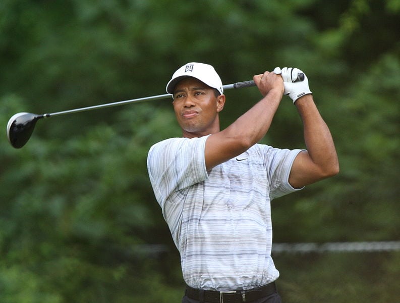 Tiger Woods (Photo credit: Keith Allison/Wikimedia Commons) 